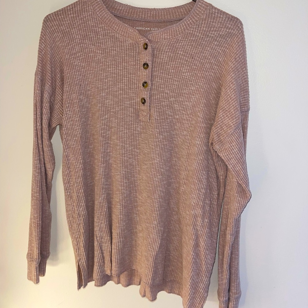 Brown long sleeve shirt